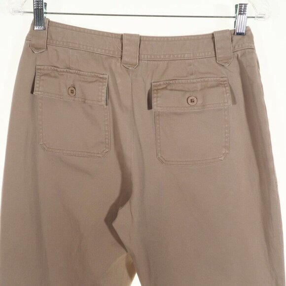 Rafaella Womens Khaki Cropped Pants Size 6 Cotton/Spandex Blend With Pockets & B - Picture 9 of 11